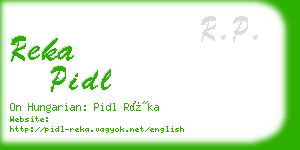 reka pidl business card